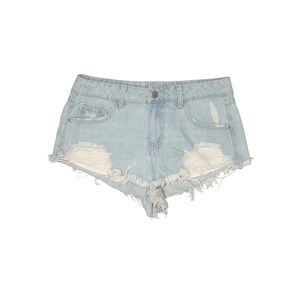 Forever 21 Distressed Fringed Daisy Duke Jean Shorts XS